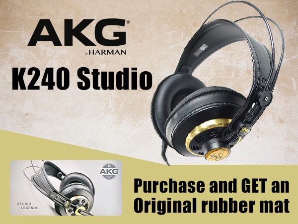 Receive a complimentary AKG/K240 Studio Original rubber mat with your purchase!