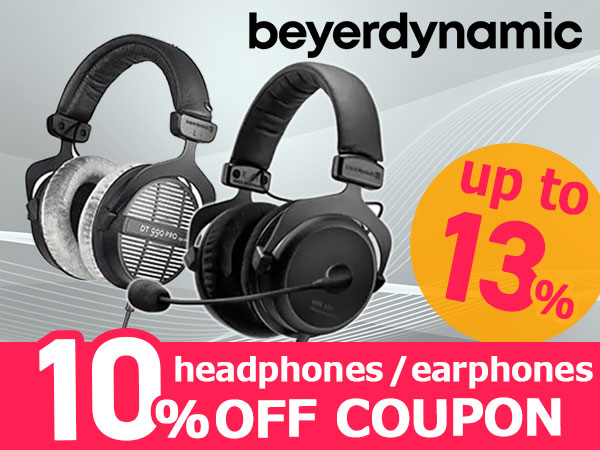 Up to 13% back! Get a 10% off coupon on beyerdynamic headphones and earphones