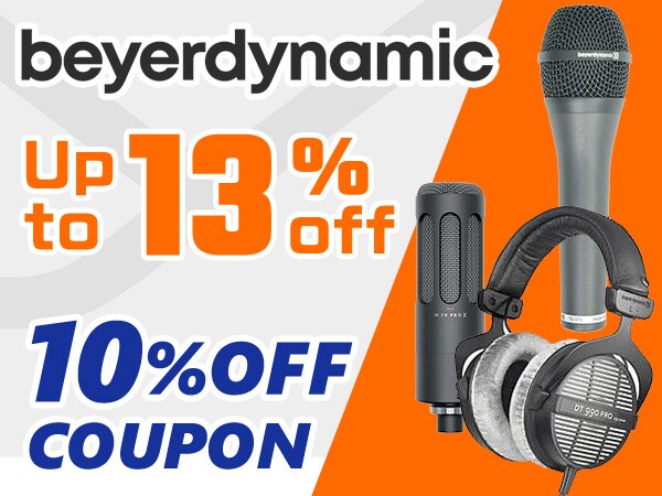 Up to 13% back! beyerdynamic 10% off coupon!