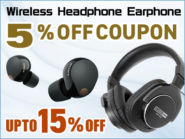 Up to 15% back! Wireless headphones/earbuds: 5% off coupon!