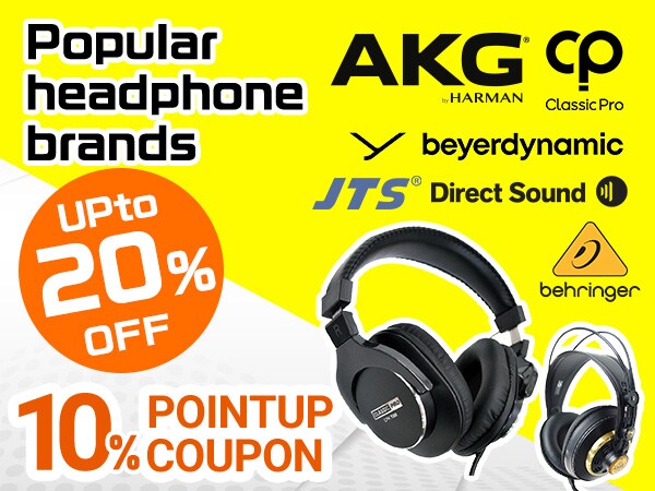 10% up-in-point coupon for popular headphone brands!