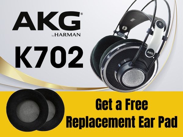Get a Free Replacement Ear Pad for the AKG Open-Back Headphones 'K702'!