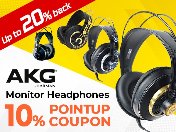 AKG Monitor Headphones: 10% Point-Up Coupon!