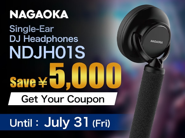 Save ¥5,000 on the NAGAOKA "NDJH01S" Single-Ear DJ Headphones!