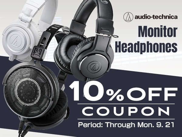 Audio-Technica Monitor Headphones: 10% Off Coupon