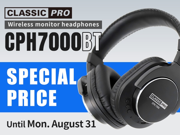 Popular CLASSIC PRO CPH7000BT Wireless Headphones Now Available at a Special Limited-Time Price!