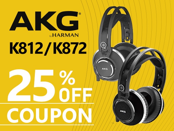 AKG最上位ヘッドホン「K812」「K872」 25％OFFクーポン！