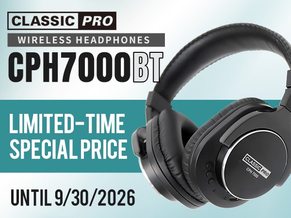 Popular CLASSIC PRO CPH7000BT Wireless Headphones Now Available at a Special Limited-Time Price!