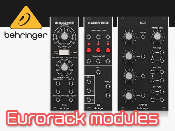 BEHRINGER Eurorack modules have arrived!