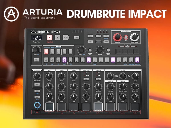 ARTURIA / DRUMBRUTE IMPACT Impact is now available in a black color!