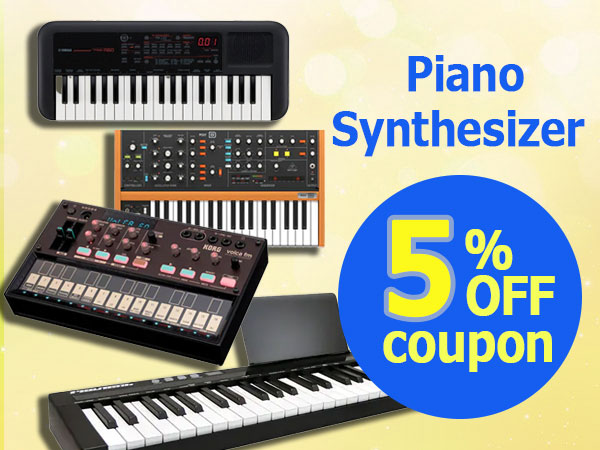 Piano/Synthesizer 5% OFF Coupon!