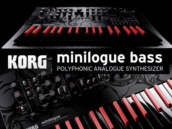 KORGよりベーシスト向けアナログシンセ「minilogue bass」新発売!