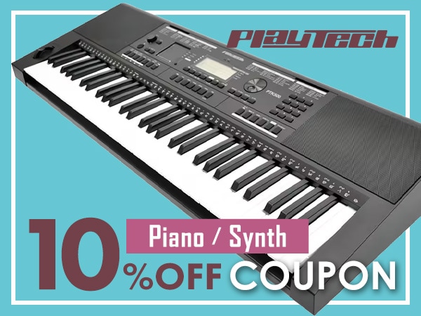 Get a 10% discount on PLAYTECH piano/synth with this coupon!
