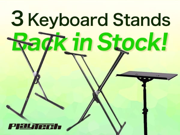 PLAYTECH's 3 Keyboard Stands are Back in Stock!