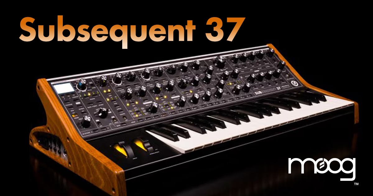 MOOGの人気シンセ「Subsequent37」が数量限定で再販決定！｜サウンドハウス