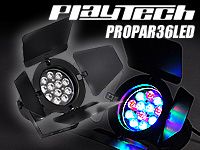 PLAYTECHからPAR36サイズのLEDパーライト新登場！
