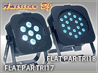 フラットなLEDパーライトFLAT PAR TRIシリーズが新登場！