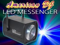 買うなら今っ！！AMERICAN DJ　LED MESSENGER　特価販売中！！
