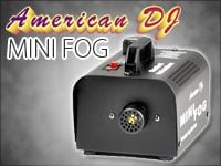 小型軽量、AMERICAN DJのポータブルスモークマシン、MINIFOG入荷しました。