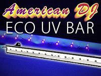 ブラックライトをより身近に！AMERICAN DJ/ECO UV BAR大好評発売中！
