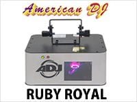 クールなライトアップが可能な、レッド&バイオレットブルーレーザーRUBY ROYAL