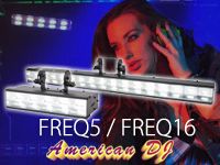 白色LEDチェイスストロボ AMERICAN DJ FREQ5、FREQ16取扱開始しました。