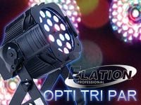 ELATIONのLEDウォッシャー OPTI TRI PAR 入荷しました。