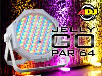 モバイルDJや野外イベントに最適 ! バッテリーで動作する LEDウォッシャー、
AMERICAN DJ / JELLY GO PAR64