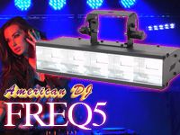 5Wの高輝度白色LEDを搭載したLEDストロボ、AMERICAN DJ / FREQ5が入荷しました。