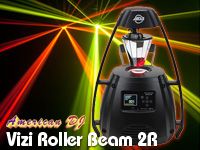 バレルタイプのミラースキャン、AMERICAN DJ VIZI ROLLER BEAM 2Rの取り扱いを開始しました！