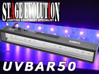 STAGE EVOLUTIONよりUVカラーを搭載したLEDウォッシャー「UVBAR50」が入荷しました。