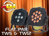 AMERICAN DJより白色LED搭載「Flat Par TW5/TW12」発売開始！