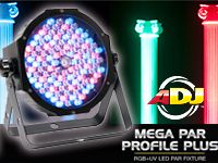 AMERICAN DJのLEDパーライト「MEGA PAR PROFILE PLUS」が入荷！