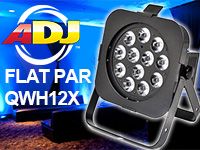 AMERICAN DJのLEDパーライト「FLAT PAR QWH12X」入荷しました