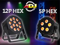 UV LED搭載のLEDパーライトAmerican DJ「Hexシリーズ」入荷！