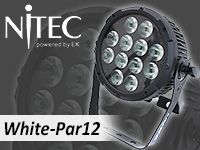 白色専用のLEDパーライト「White-Par12」入荷！