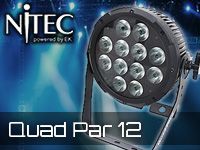NiTECのLEDパーライト「Quad Par 12」好評発売中！