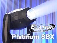 ELATIONのムービングヘッド、Platinum SBX好評発売中！