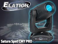 ELATIONムービングヘッド、「Satura Spot CMY PRO」好評発売中！