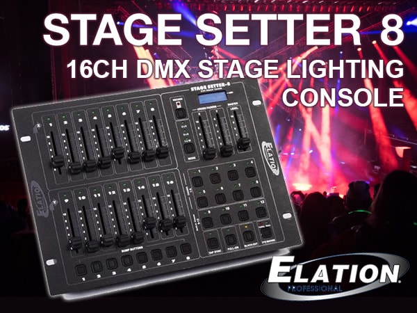 ELATIONのDMX照明コントローラー「STAGE SETTER8」入荷!