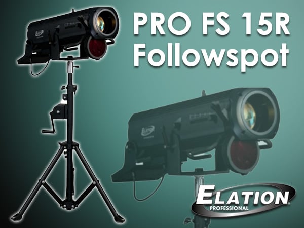 フォロースポット、PRO FS 15R Followspotの取扱開始！