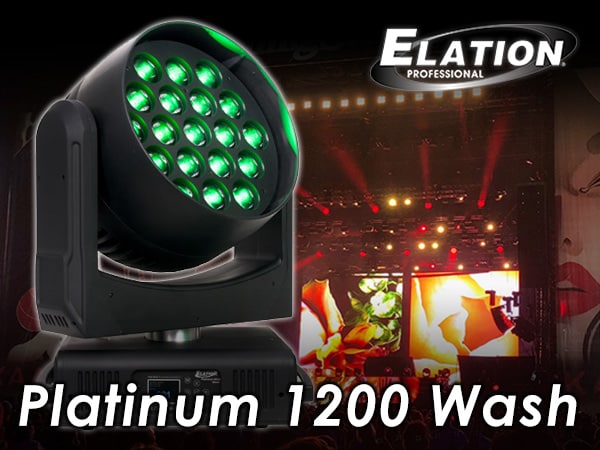 ELATION ムービングヘッドPlatinum 1200 Washが米フェスを演出！