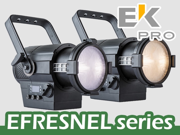 EK PRO / EFRESNEL series LED spotlight now available!
