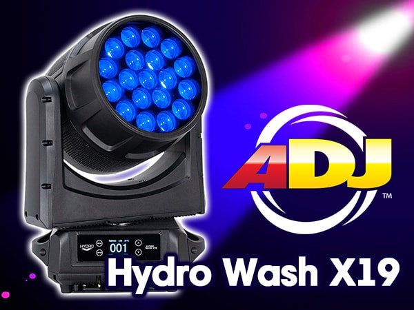 AMERICAN DJ / Hydro Wash X19 moving head now available!