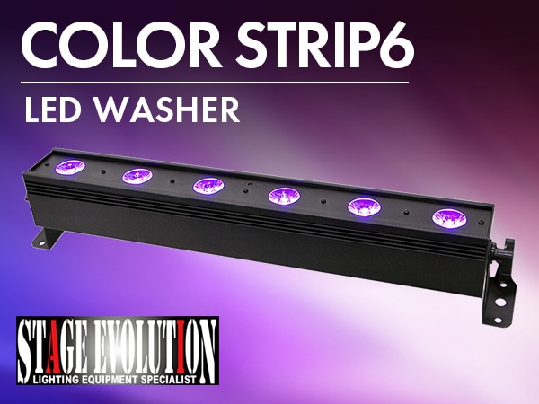 STAGE EVOLUTION / COLOR STRIP6 LED washer now available! 