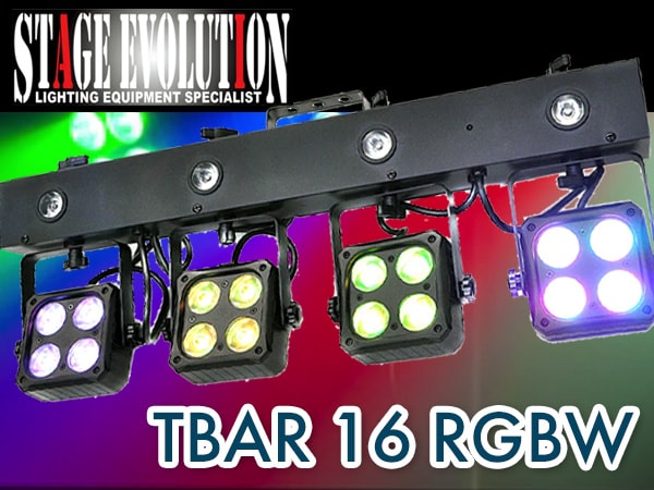 STAGE EVOLUTION / TBAR 16 RGBW LED par light system now available!