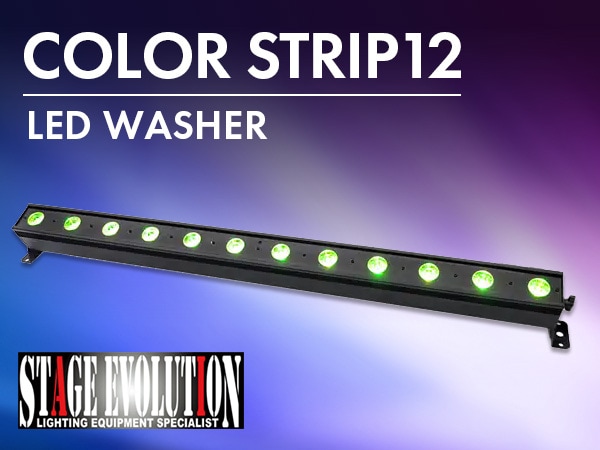 STAGE EVOLUTION / COLOR STRIP12 LED washer back in stock!