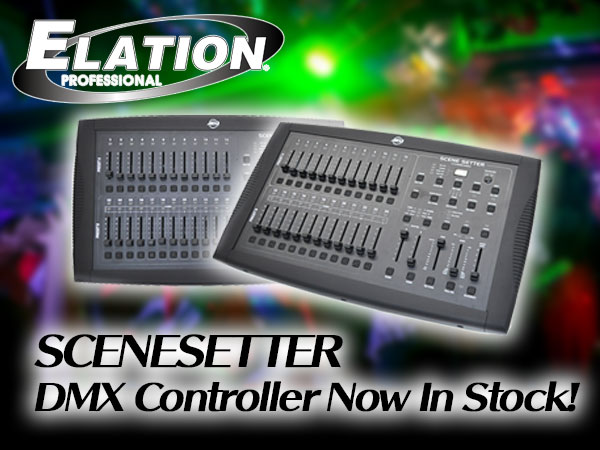 ELATION / SCENESETTER DMX Controller Now In Stock!