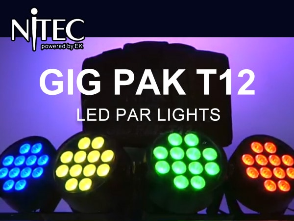 NiTEC's LED par light "GIG PAK T12" limited quantity sale!