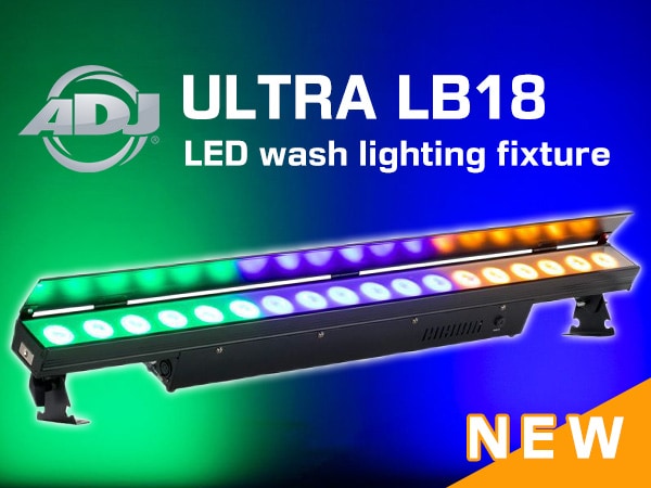 New LED washer "ULTRA LB18" from AMERICAN DJ!
